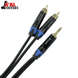 کابل پخش دو به یک RCA به هدفونی (TRS mini)